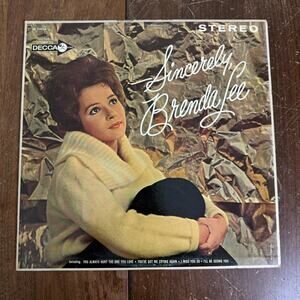 Sincerely Brenda‎ Lee LP Vinyl Record Decca Records